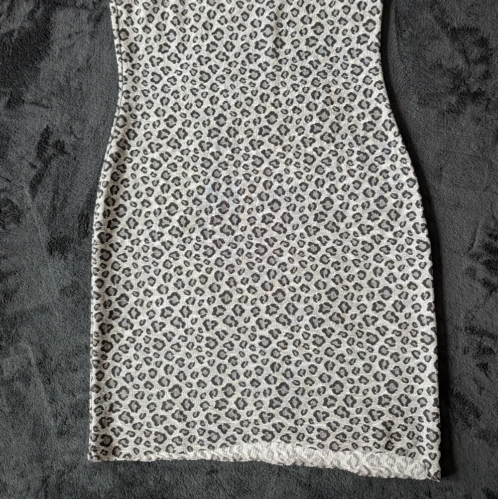 Vintage Rocket Candy Y2K Leopard Spaghetti Strap Square Neck Mini Dress USA Rare - Picture 6 of 12